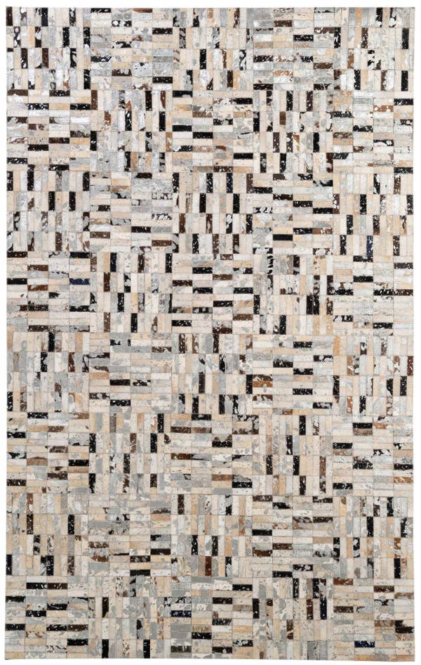 Detail image of 5' x 8' Cowhide - Patchwork Rug