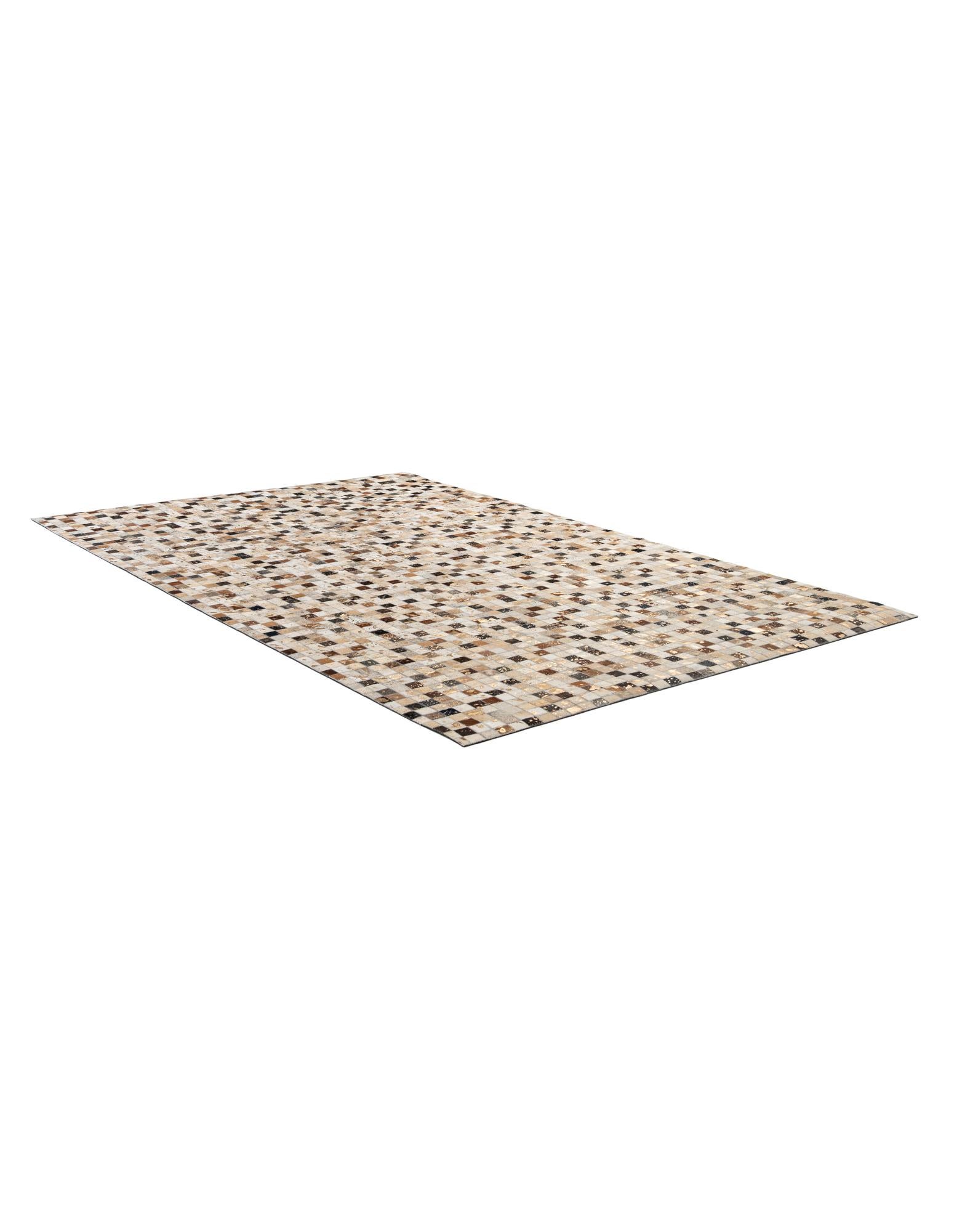 5' 2 x 8' 1 Cowhide - Patchwork Rug