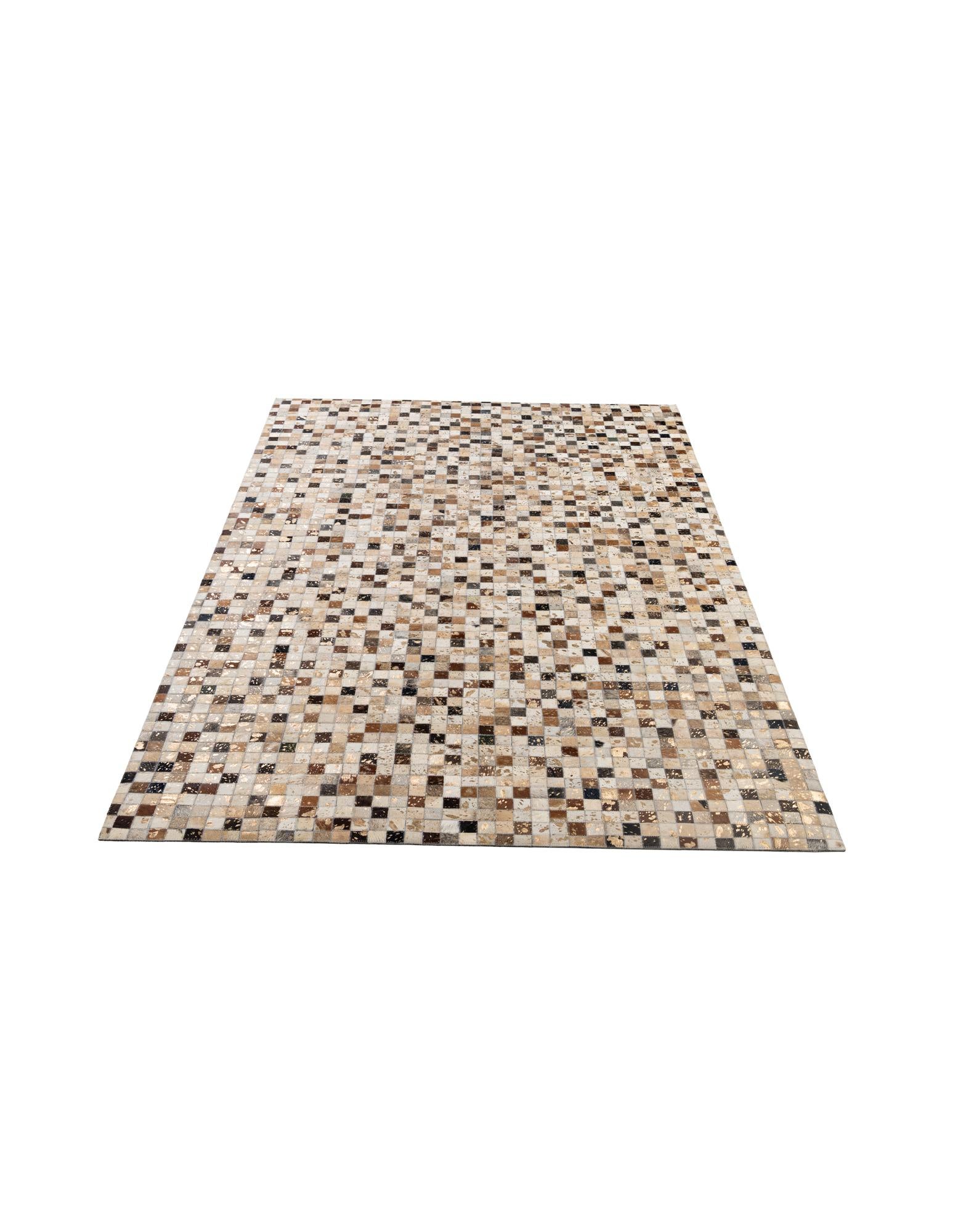 5' 2 x 8' 1 Cowhide - Patchwork Rug