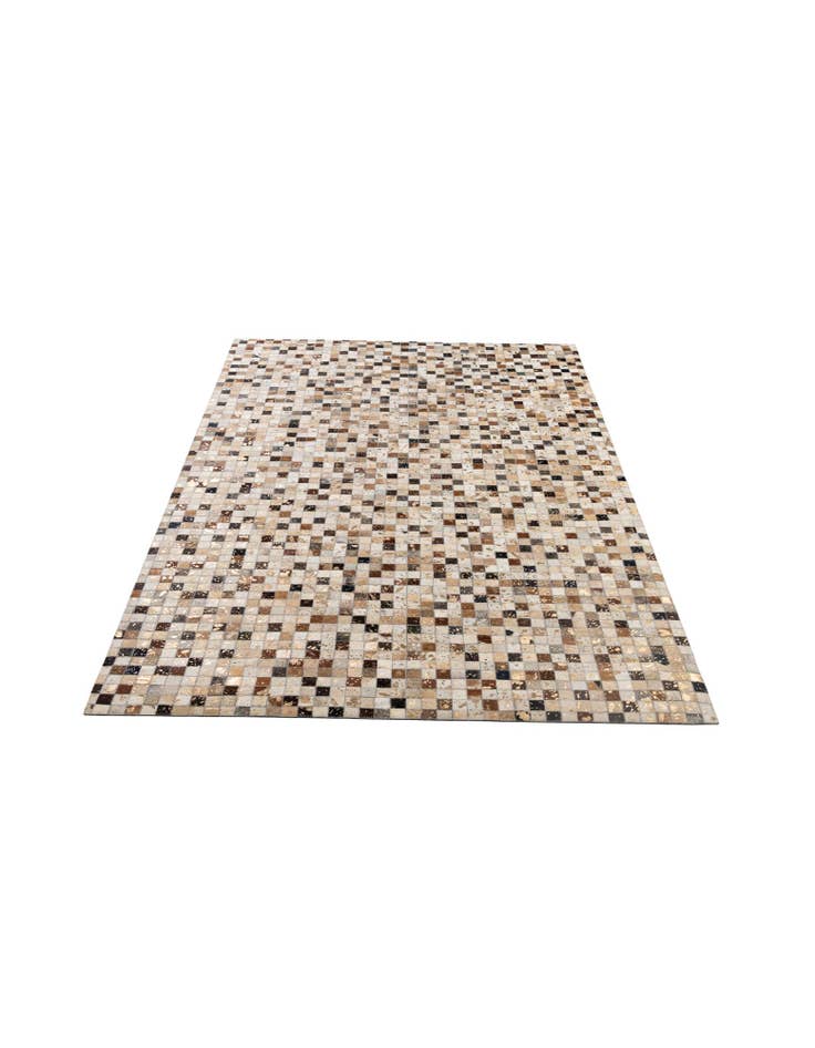 Detail image of 5' 2 x 8' 1 Cowhide - Patchwork Rug
