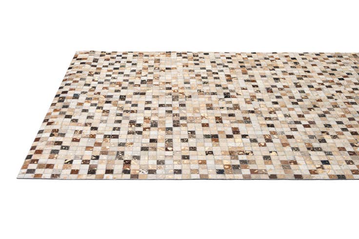 Detail image of 5' 2 x 8' 1 Cowhide - Patchwork Rug