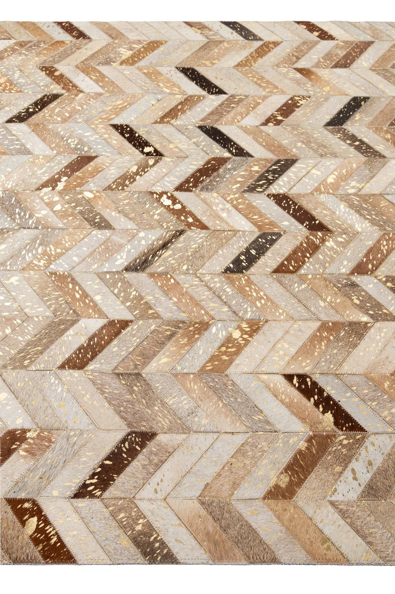 5' 2 x 8' 1 Cowhide - Patchwork Rug