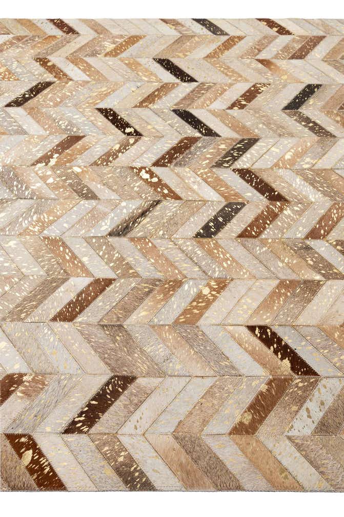 5' 2 x 8' 1 Cowhide - Patchwork Rug