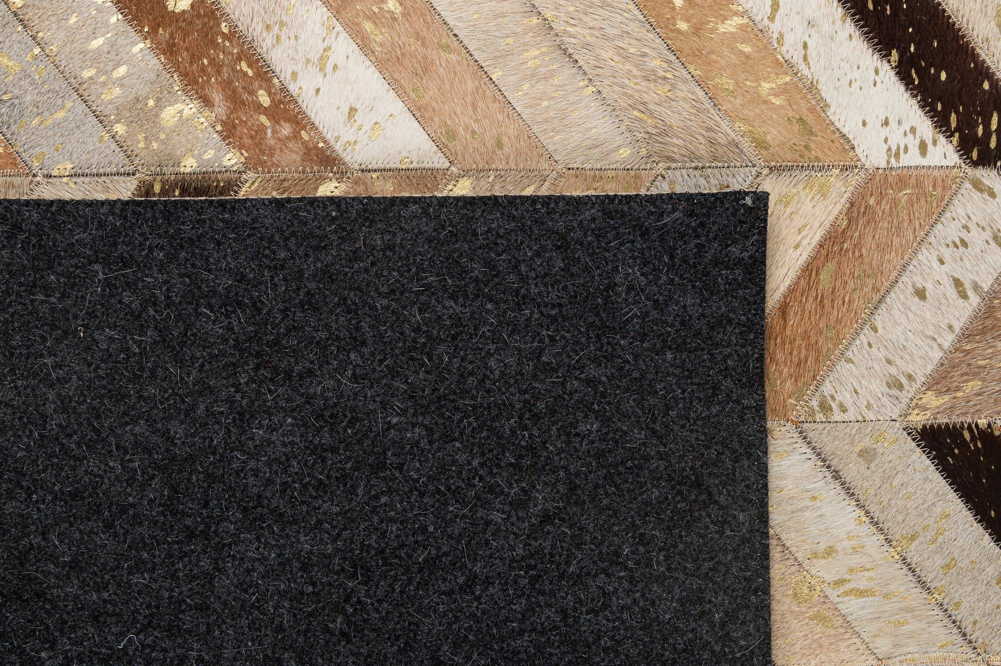 5' 2 x 8' 1 Cowhide - Patchwork Rug