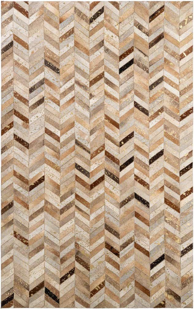 5' 2 x 8' 1 Cowhide - Patchwork Rug