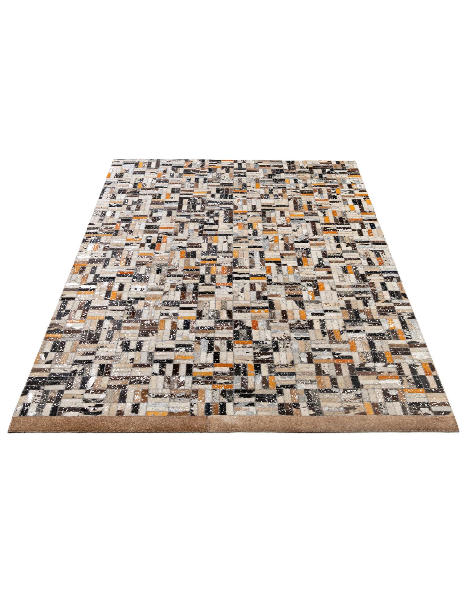 5' x 8' 1 Cowhide - Patchwork Rug