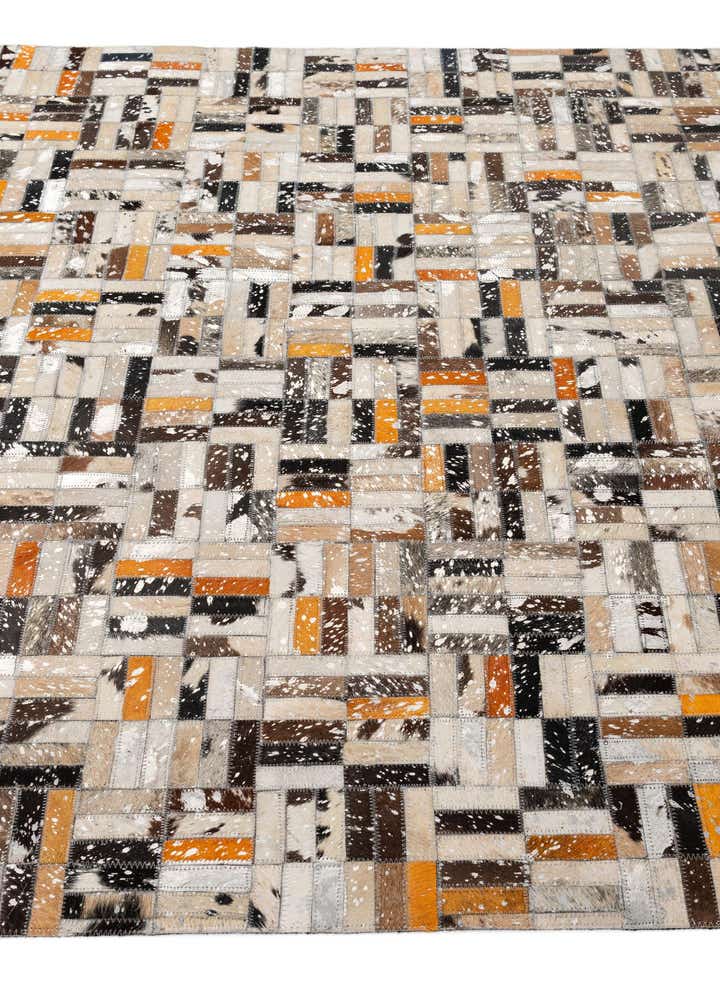 5' x 8' 1 Cowhide - Patchwork Rug