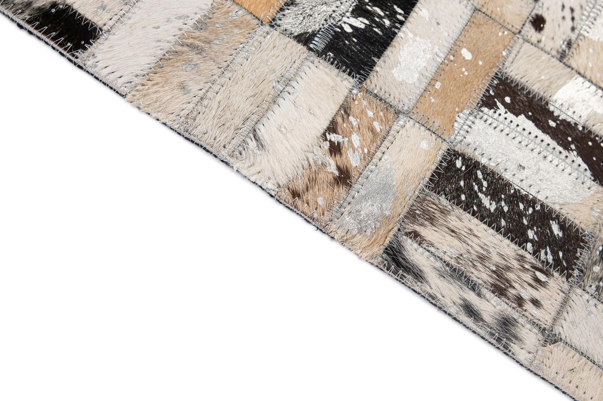 5' x 8' 1 Cowhide - Patchwork Rug