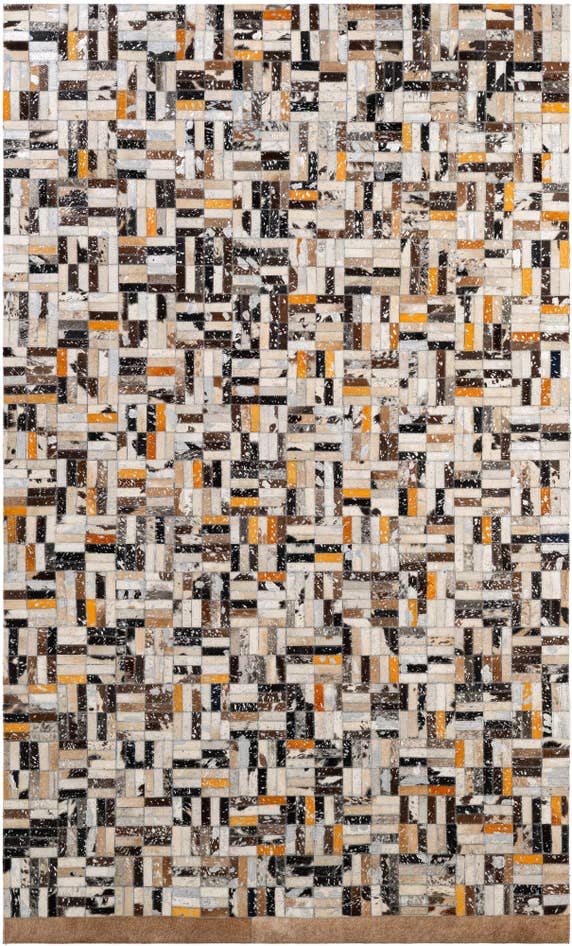 Detail image of 5' x 8' 1 Cowhide - Patchwork Rug