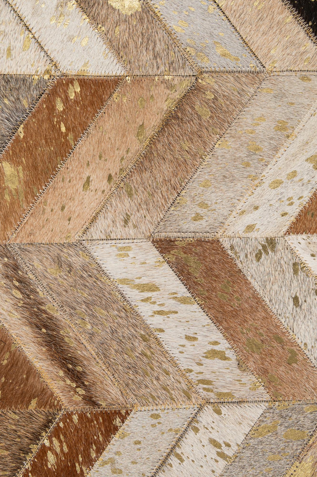 5' 1 x 8' 1 Cowhide - Patchwork Rug