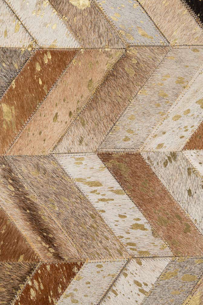 5' 1 x 8' 1 Cowhide - Patchwork Rug