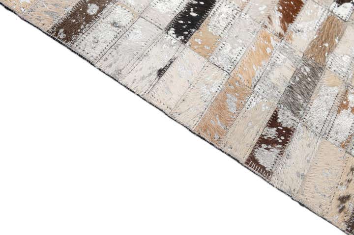 5' x 7' 11 Cowhide - Patchwork Rug