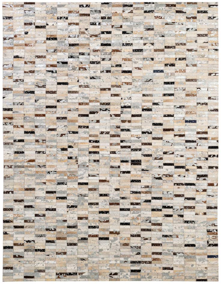 Detail image of 5' x 7' 11 Cowhide - Patchwork Rug