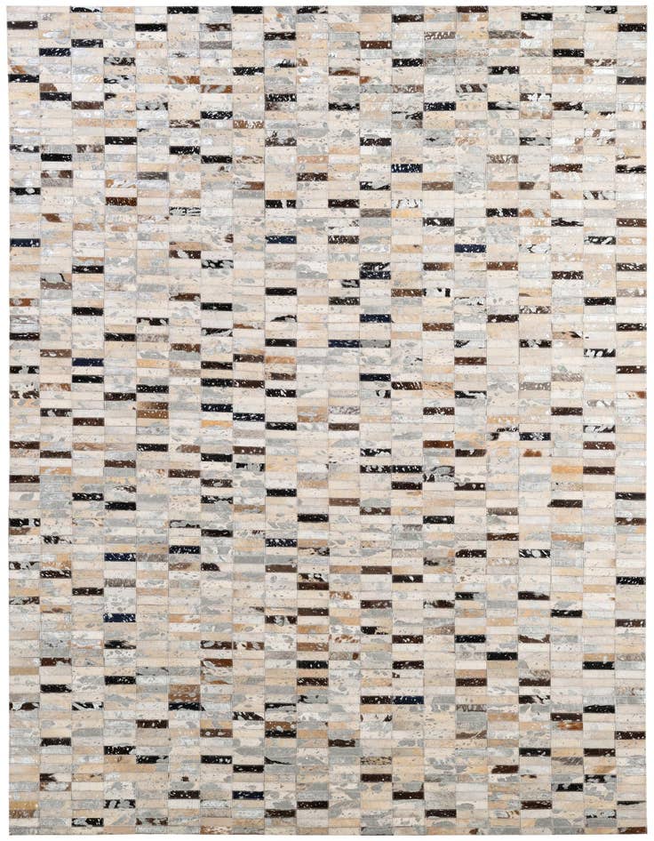 Detail image of 5' x 8' Cowhide - Patchwork Rug