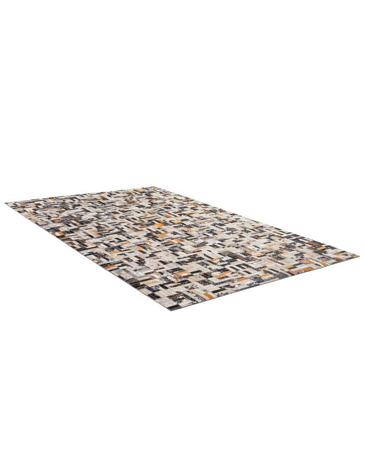 4' 11 x 7' 10 Cowhide - Patchwork Rug