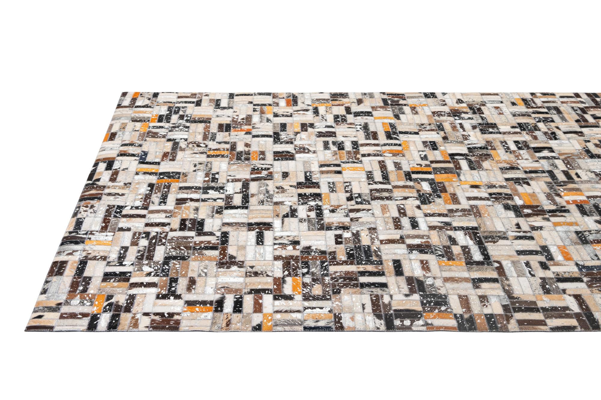 4' 11 x 7' 10 Cowhide - Patchwork Rug