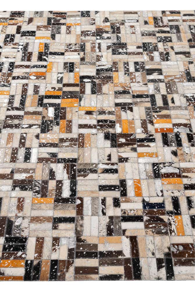 4' 11 x 7' 10 Cowhide - Patchwork Rug