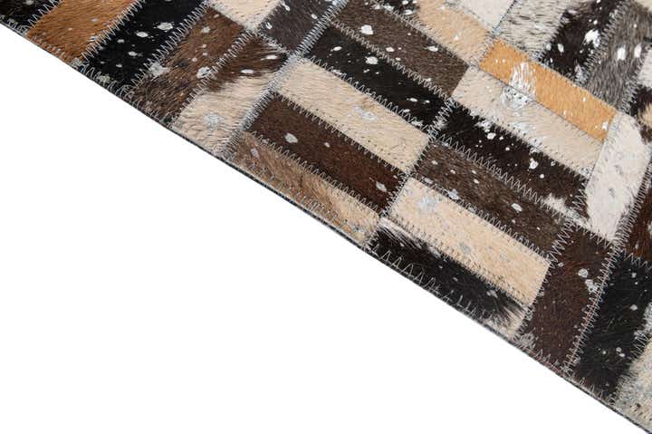 4' 11 x 7' 10 Cowhide - Patchwork Rug