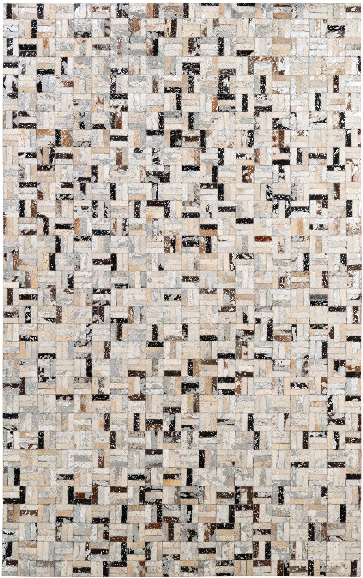 5' x 7' 11 Cowhide - Patchwork Rug