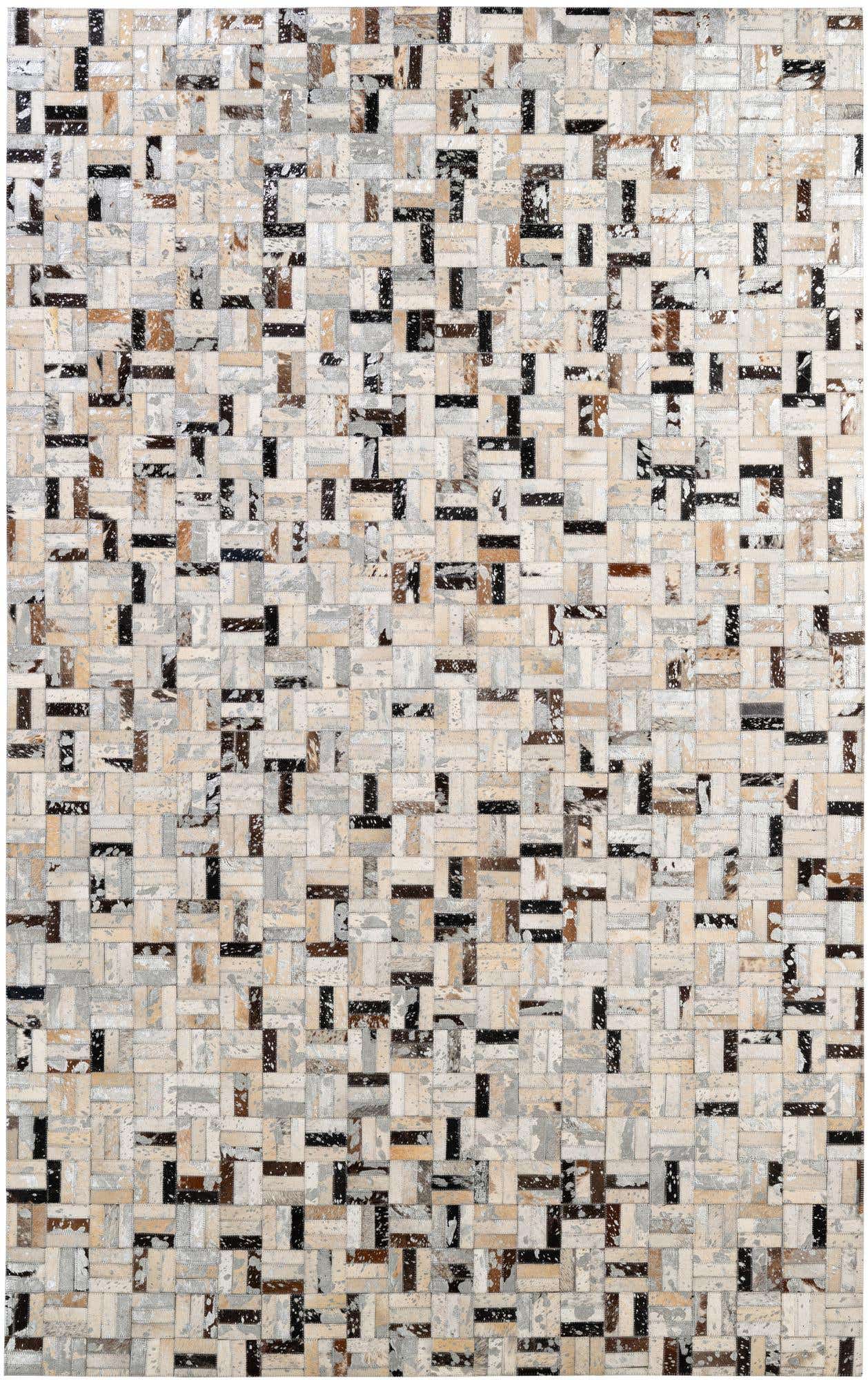 5' x 7' 11 Cowhide - Patchwork Rug