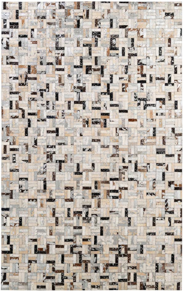 Detail image of 5' x 7' 11 Cowhide - Patchwork Rug