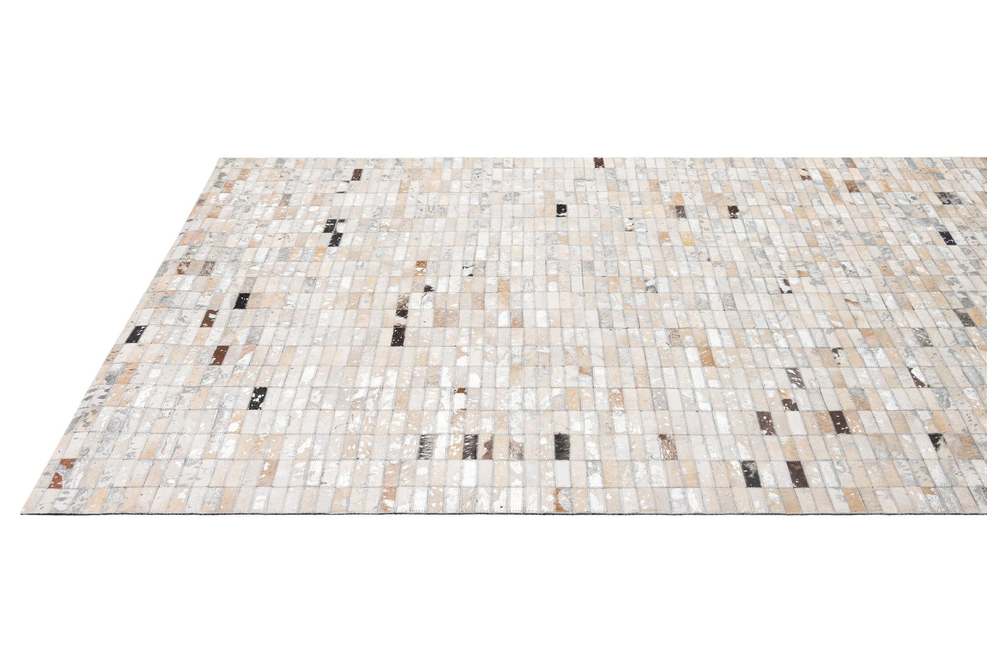 5' x 8' 2 Cowhide - Patchwork Rug