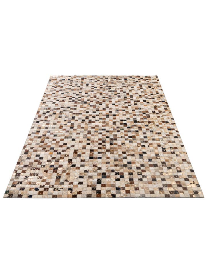 Detail image of 5' 1 x 8' 1 Cowhide - Patchwork Rug