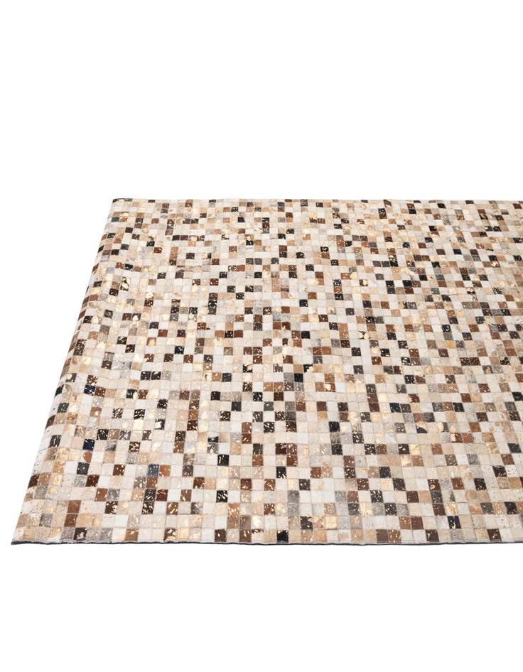 Detail image of 5' 1 x 8' 1 Cowhide - Patchwork Rug