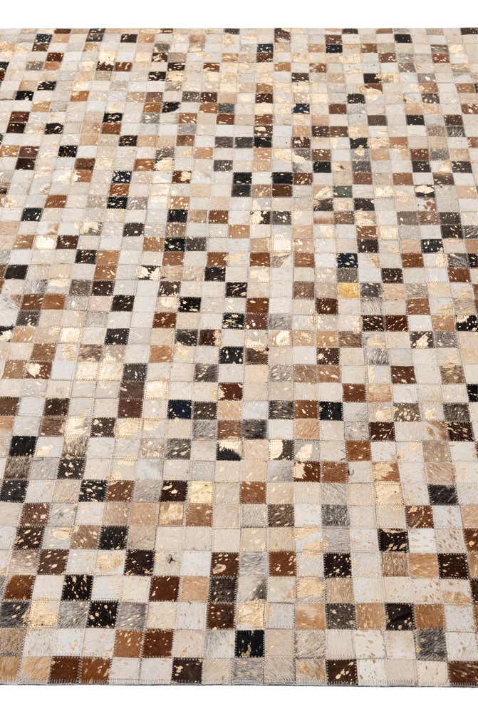 5' 1 x 8' 1 Cowhide - Patchwork Rug