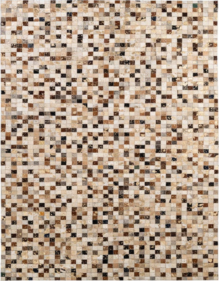 Detail image of 5' 1 x 8' 1 Cowhide - Patchwork Rug