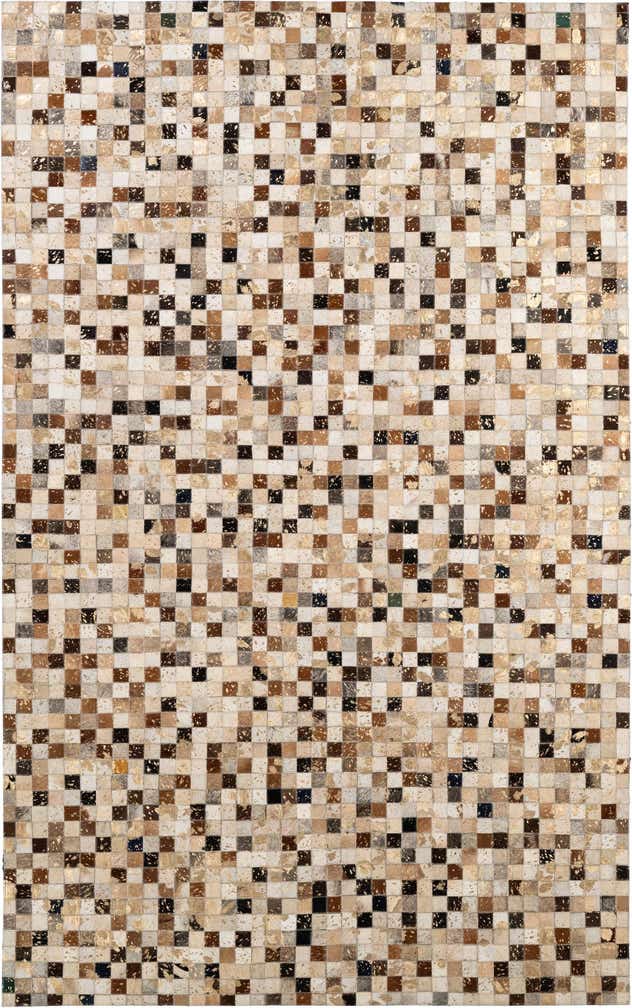 5' 1 x 8' 1 Cowhide - Patchwork Rug