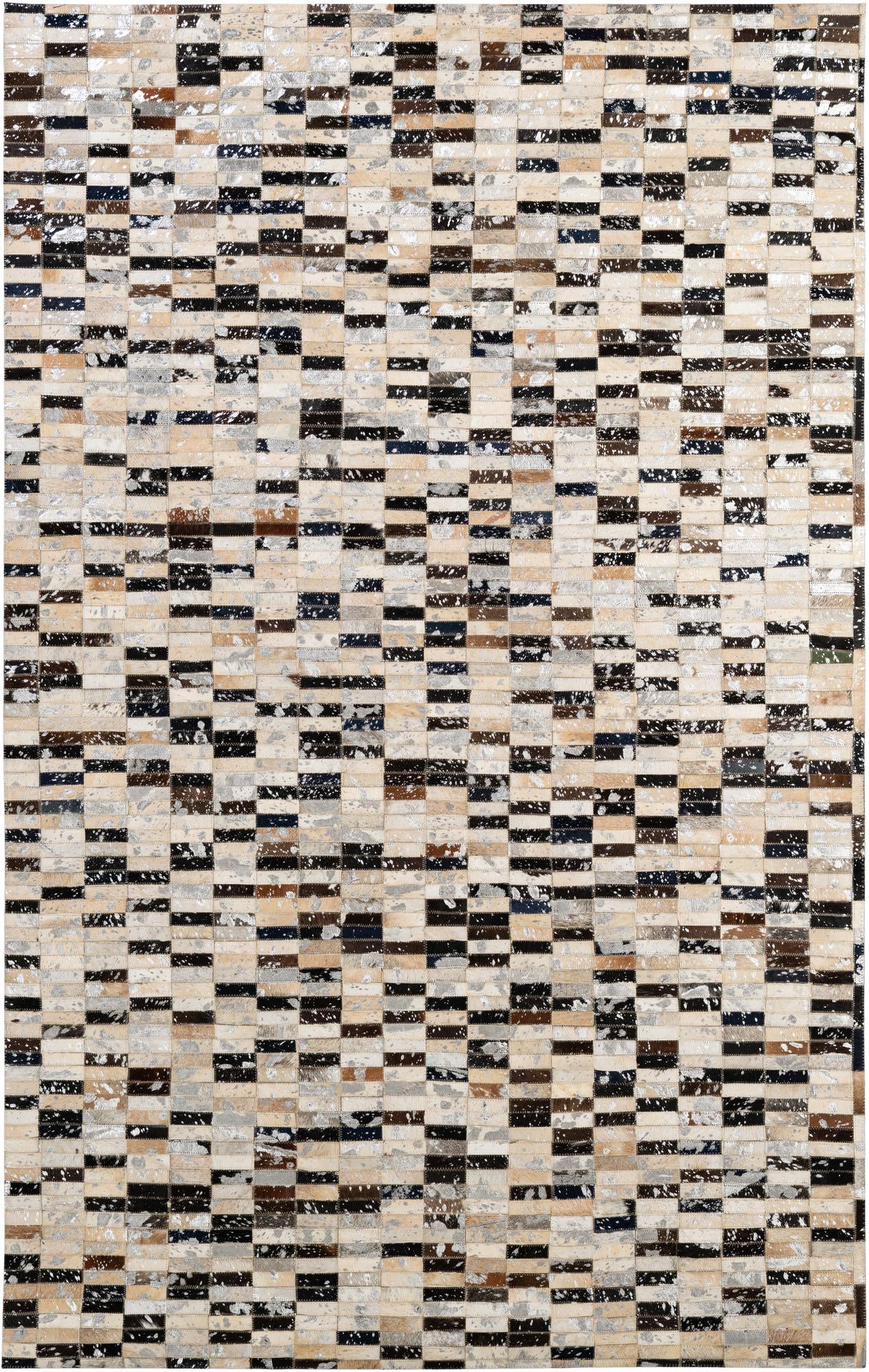 4' 11 x 7' 10 Cowhide - Patchwork Rug