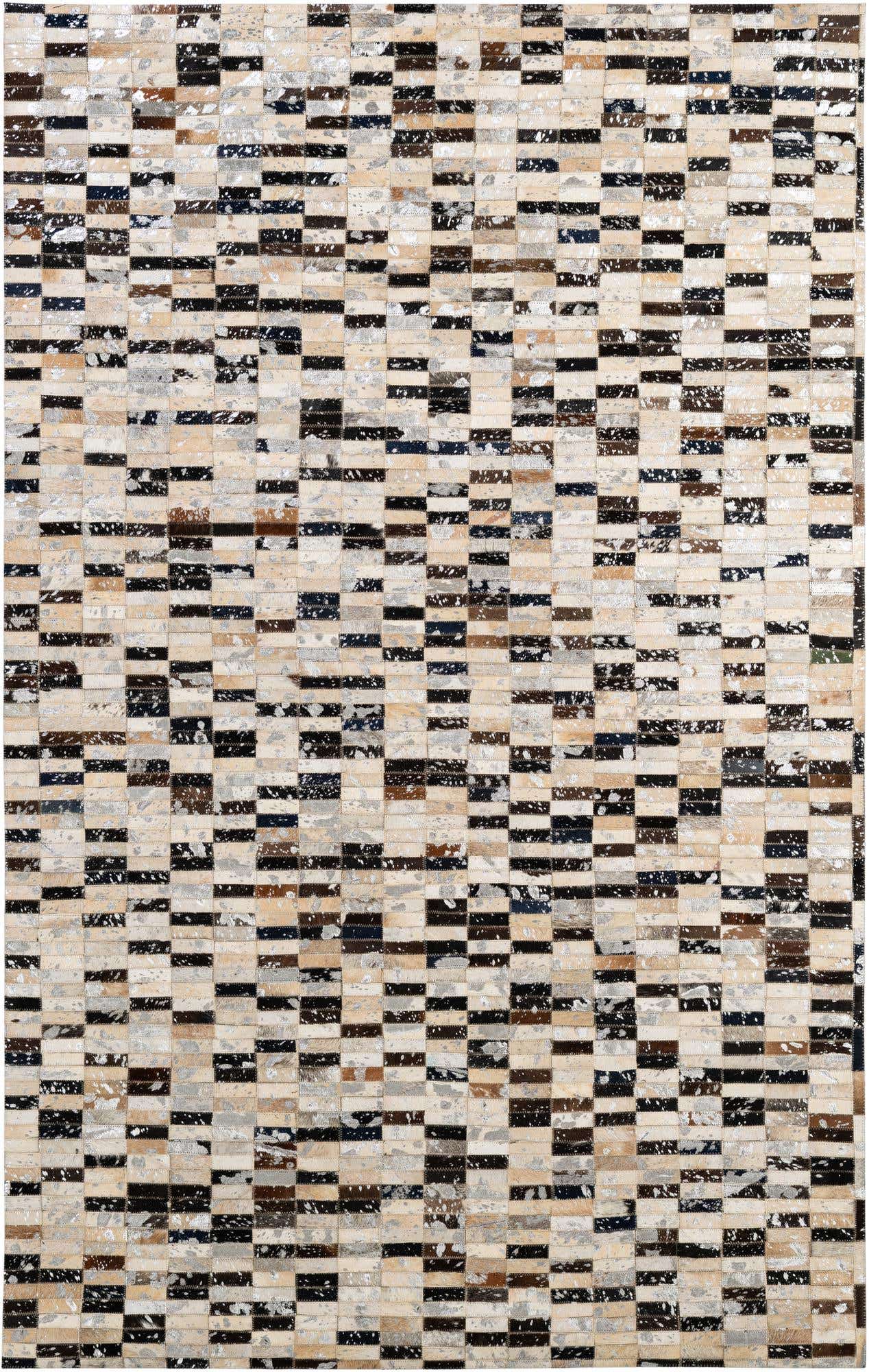 4' 11 x 7' 10 Cowhide - Patchwork Rug