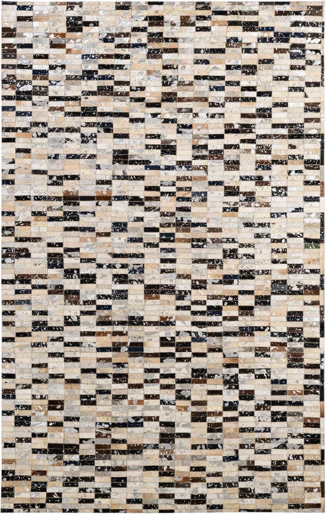 4' 11 x 7' 10 Cowhide - Patchwork Rug