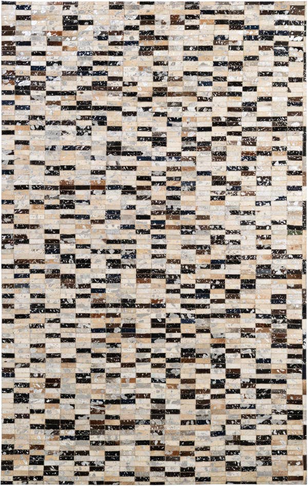 Detail image of 4' 11 x 7' 10 Cowhide - Patchwork Rug