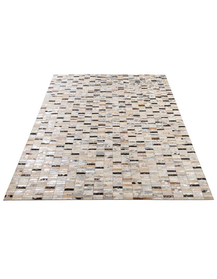 Detail image of 5' 3 x 8' 2 Cowhide - Patchwork Rug