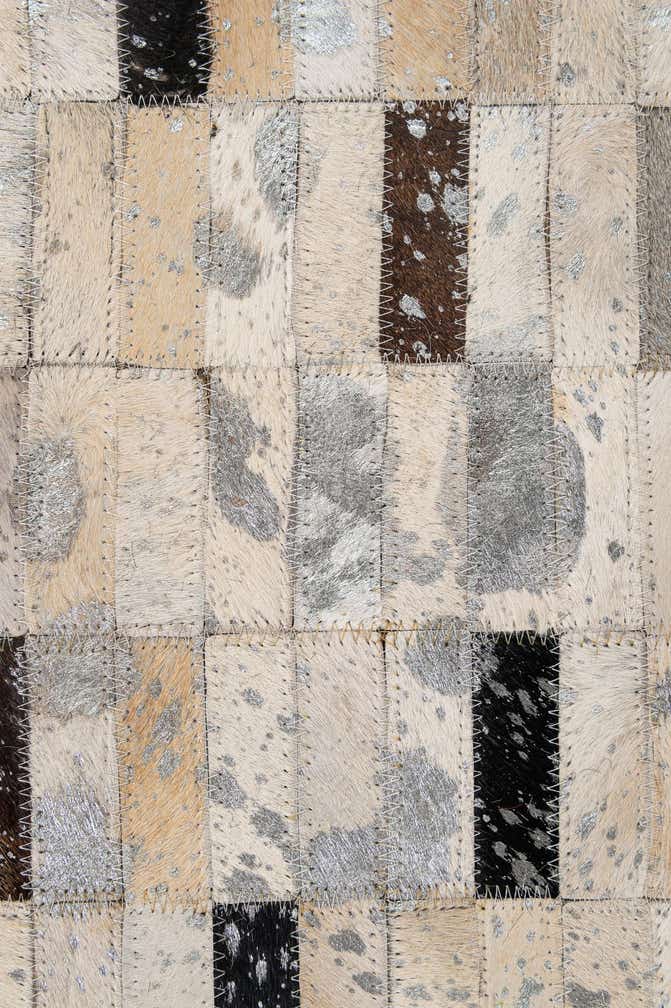 5' 3 x 8' 2 Cowhide - Patchwork Rug