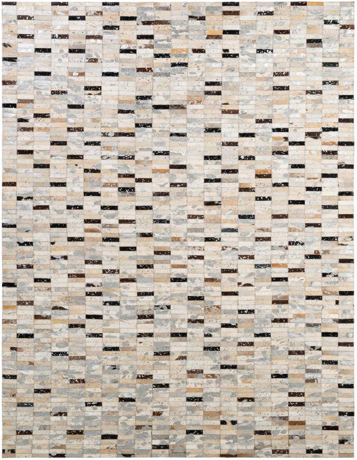 Detail image of 5' 3 x 8' 2 Cowhide - Patchwork Rug