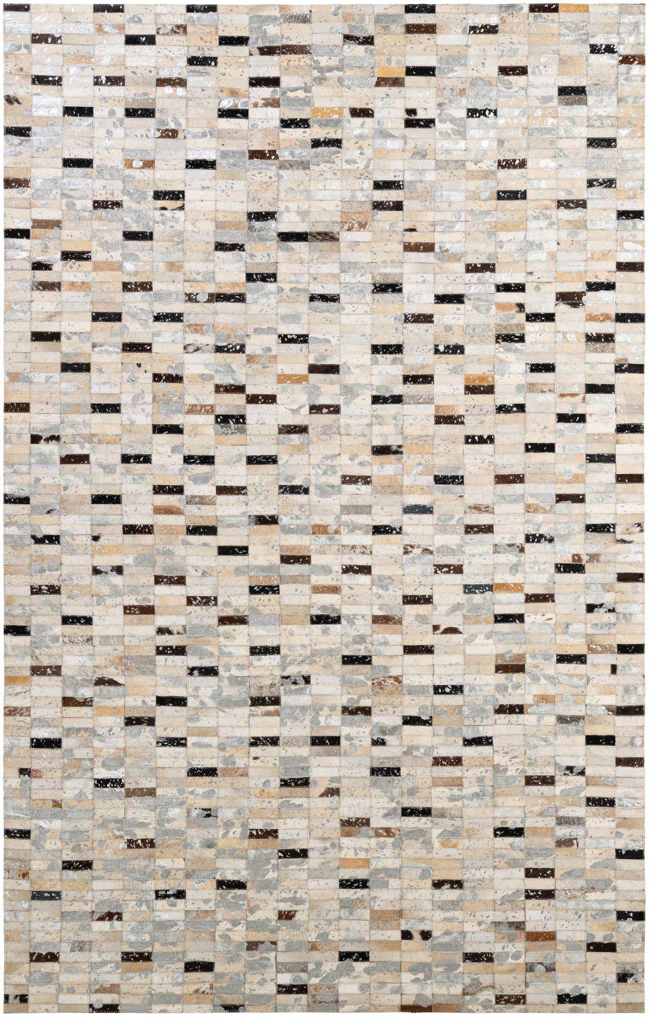 5' 3 x 8' 2 Cowhide - Patchwork Rug