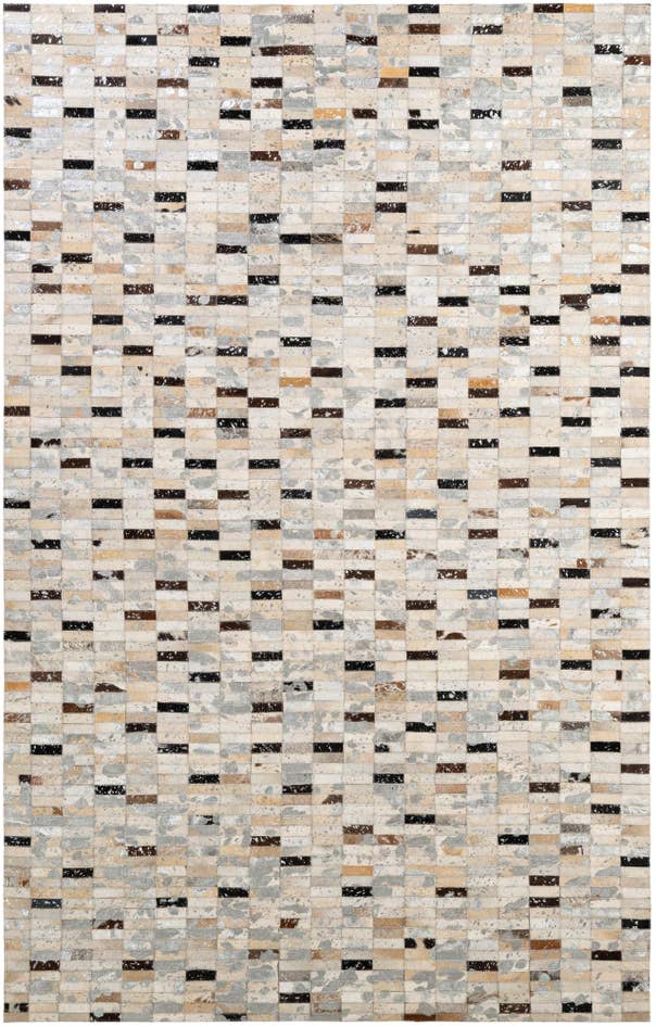 Detail image of 5' 3 x 8' 2 Cowhide - Patchwork Rug