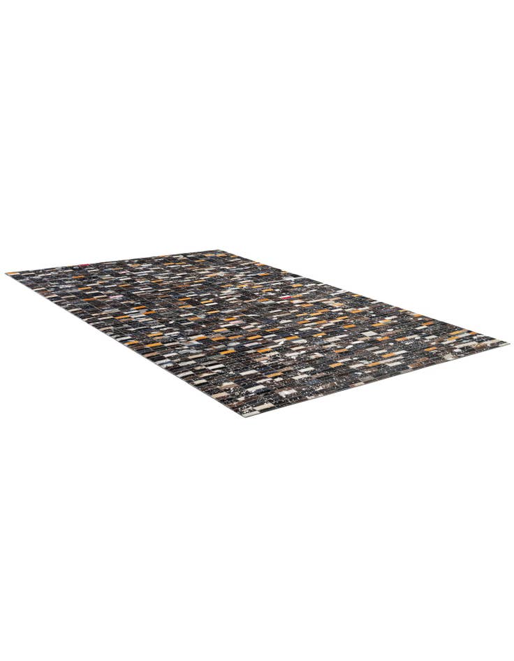 Detail image of 5' 2 x 8' Cowhide - Patchwork Rug