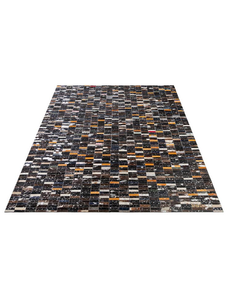 Detail image of 5' 2 x 8' Cowhide - Patchwork Rug