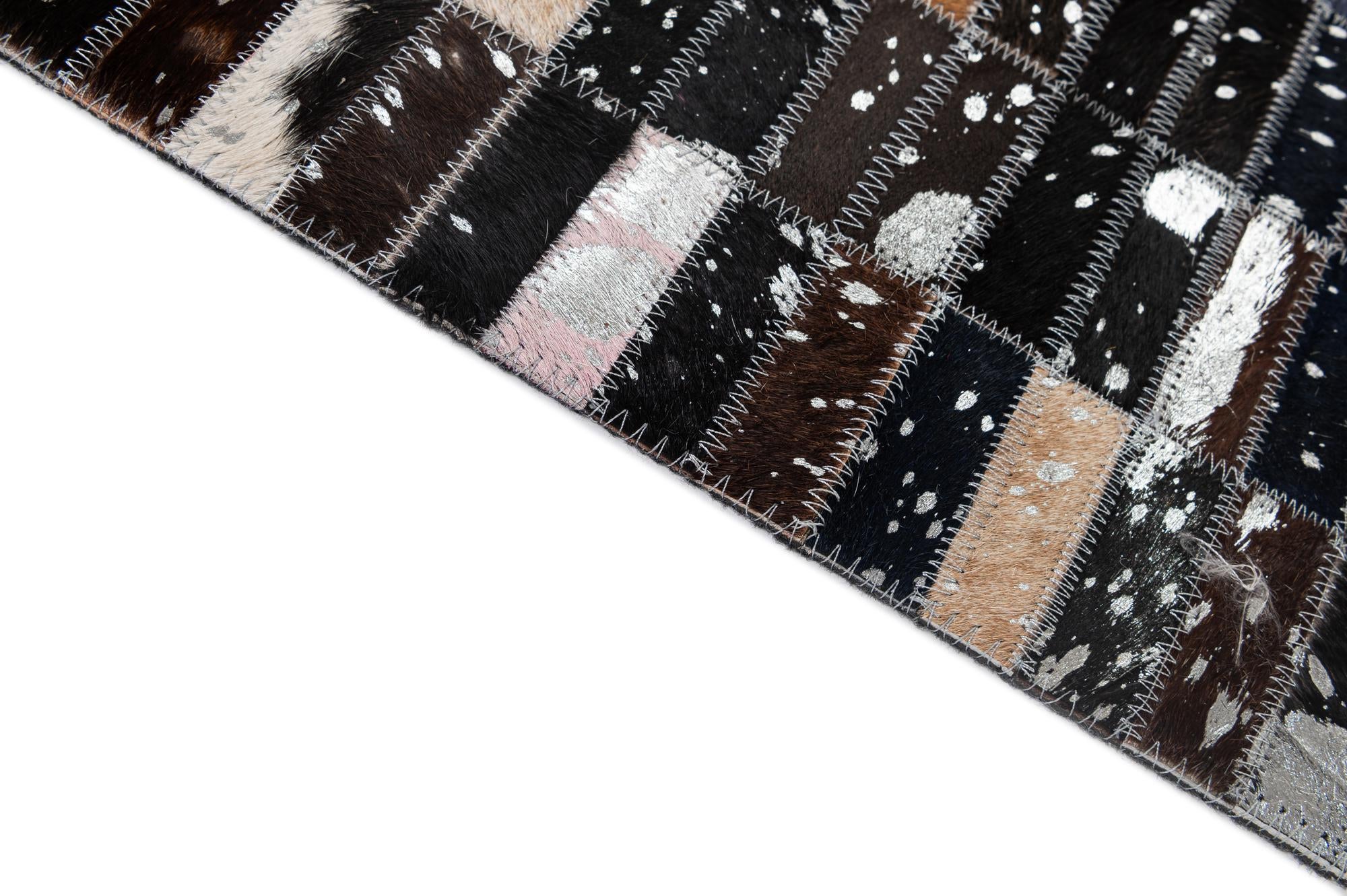 5' 2 x 8' Cowhide - Patchwork Rug