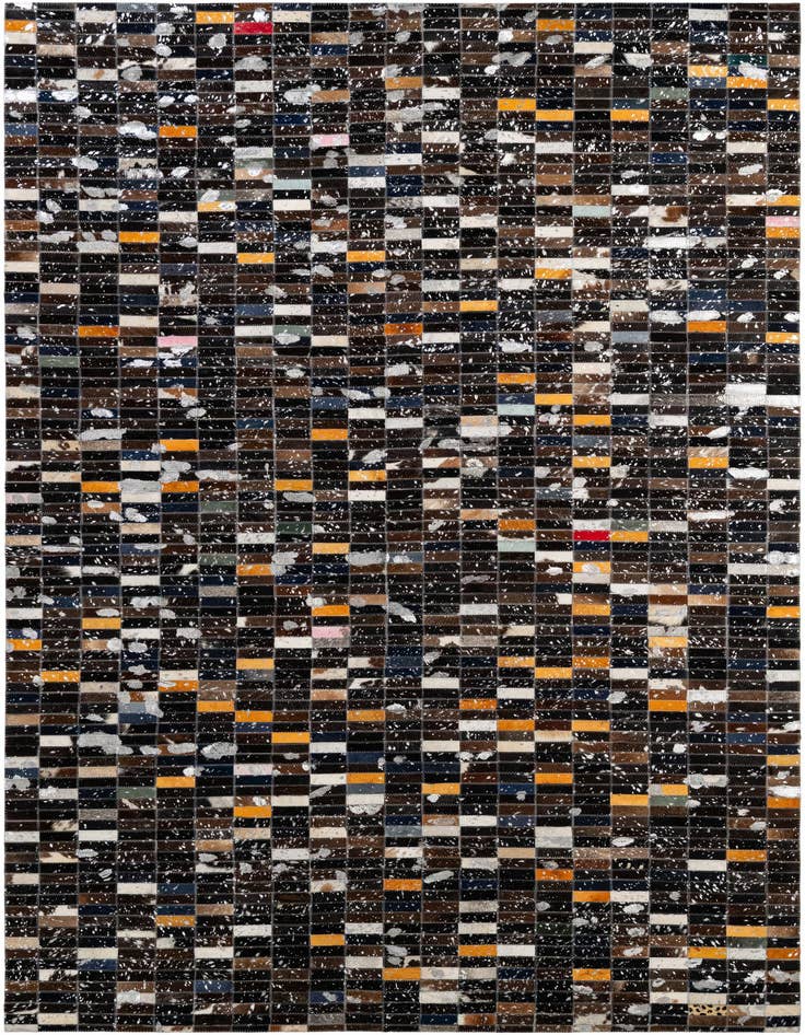 Detail image of 5' 2 x 8' Cowhide - Patchwork Rug