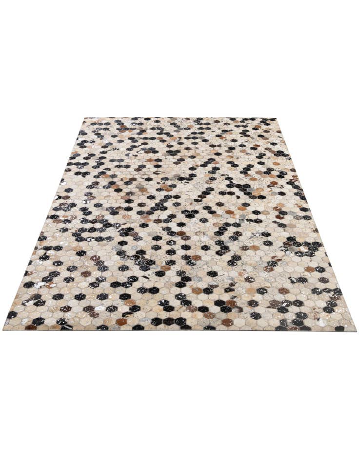 Detail image of 4' 11 x 7' 10 Cowhide - Patchwork Rug