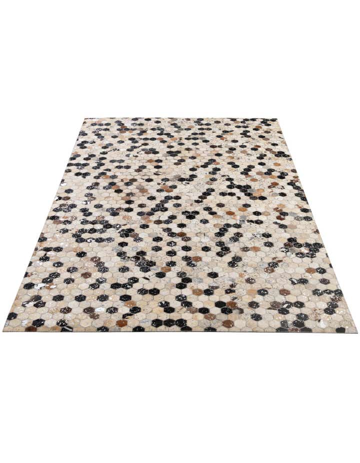 4' 11 x 7' 10 Cowhide - Patchwork Rug