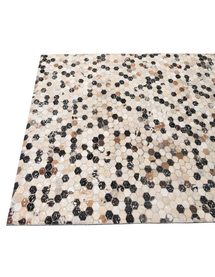 Detail image of 4' 11 x 7' 10 Cowhide - Patchwork Rug