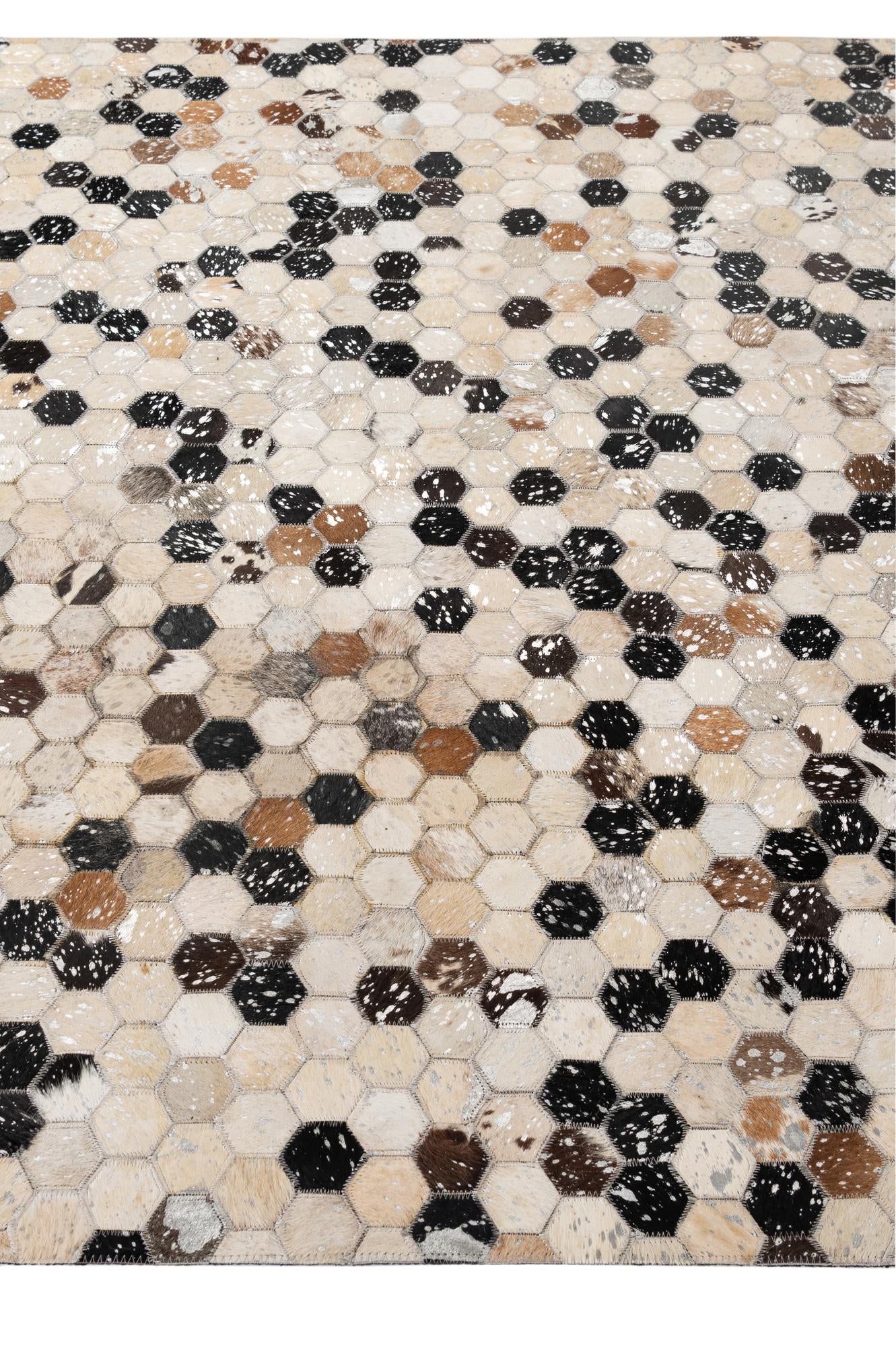 4' 11 x 7' 10 Cowhide - Patchwork Rug