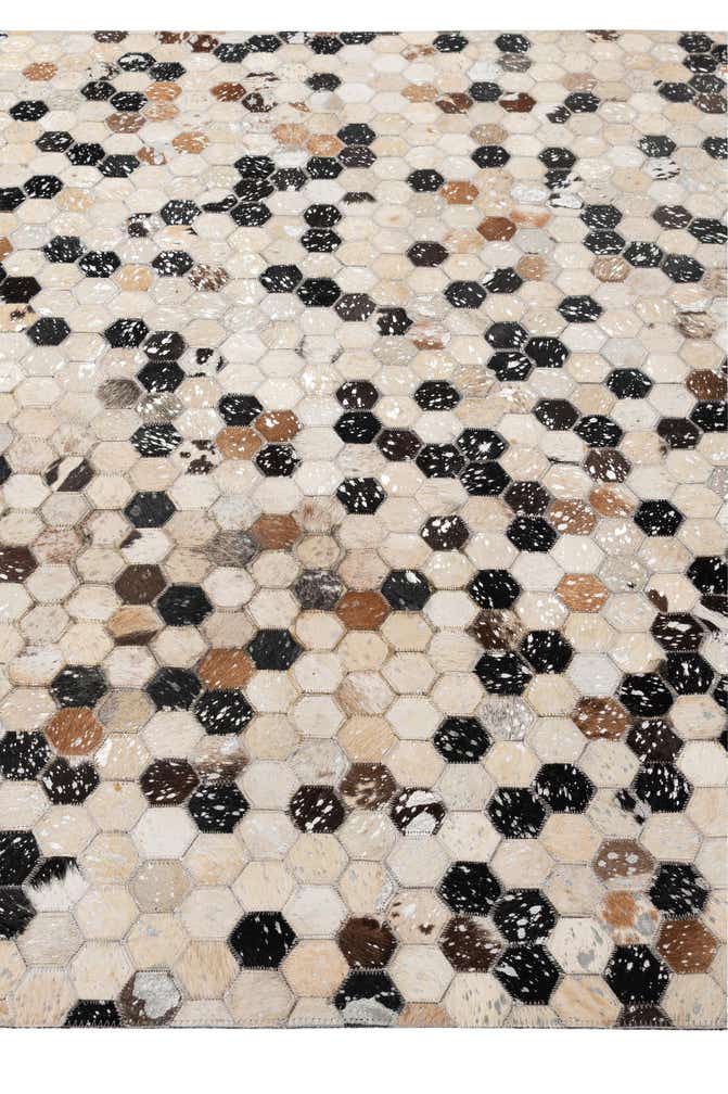 4' 11 x 7' 10 Cowhide - Patchwork Rug