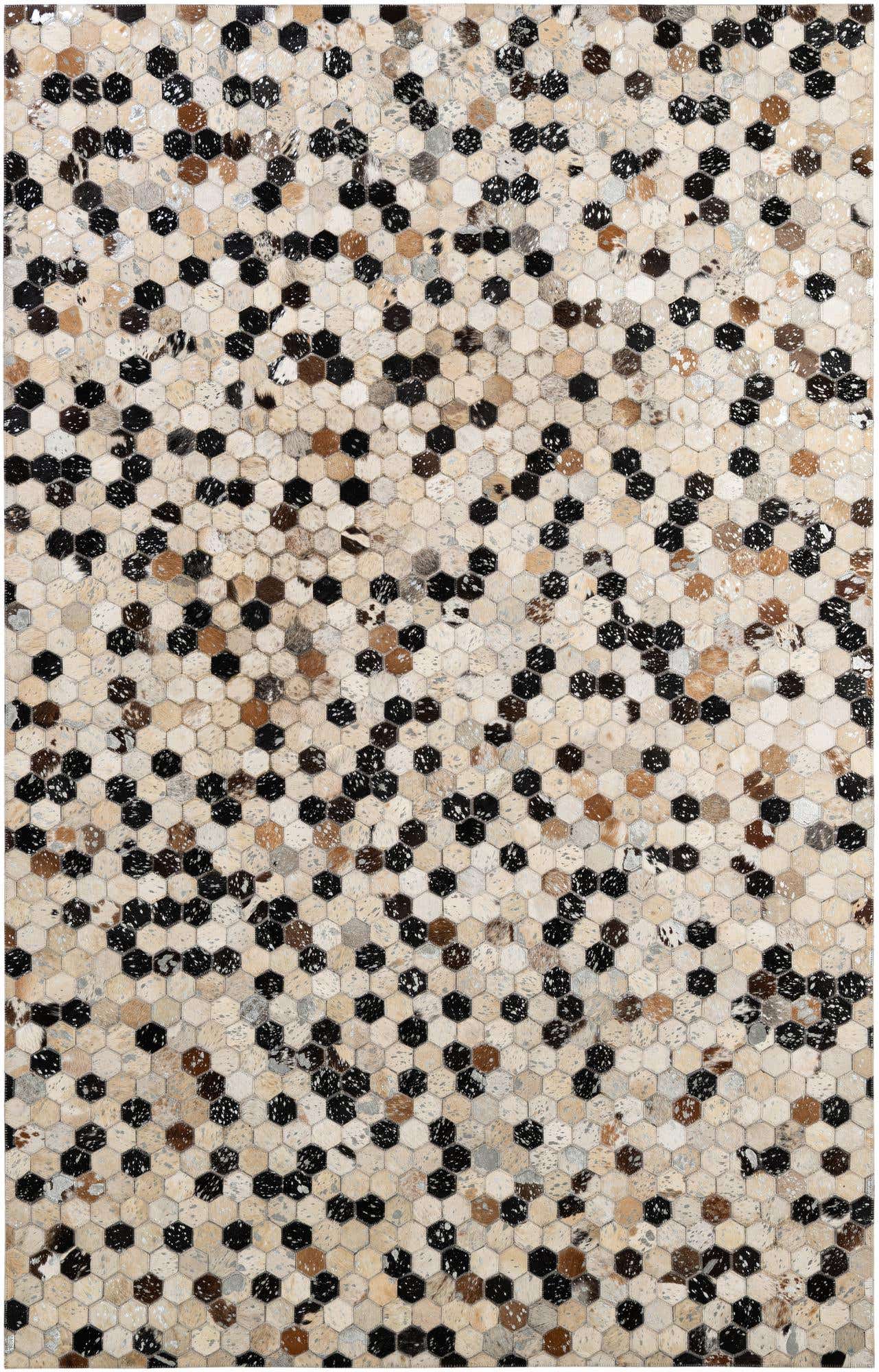 4' 11 x 7' 10 Cowhide - Patchwork Rug